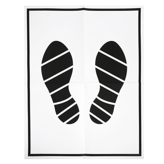 OUNONA 50Pcs Premium Car Floor Cover Disposable Paper Foot Mats Vehicle Pads Assorted Color