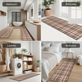 thumbnail image 5 of Red and Green Plaid Christmas Pattern Kitchen Rugs Sets Of 3,Kitchen Runner Rugs Non Skid Washable,Decorative Kitchen Floor Mats for Kitchen,Sink,Laundry,17"x30"+ 17"x47" + 17"x59", 5 of 6