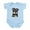 Sky Blue, variant on CafePress - Miniature Schnauzer Infant Bodysuit - Baby Light Bodysuit, Size Newborn - 24 Months