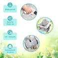 thumbnail image 3 of Baby Shopping Cart Cover 2 in 1 High Chair Cover with Clear Phone Pouch Thick Padded Machine Washable Reversible Pattern for Infant Toddler, 3 of 8