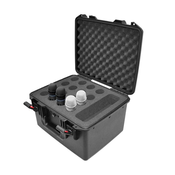 Estuche para Micrófonos ProX XM-1216MIC Hermético para 16 Micrófonos