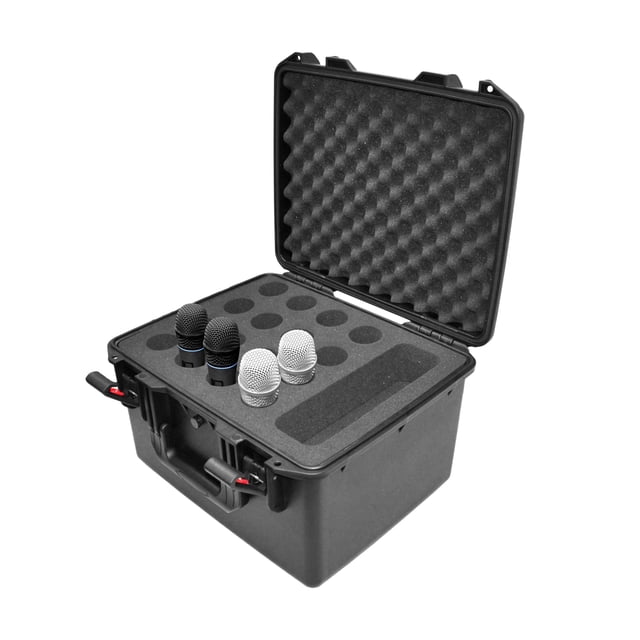 Estuche para Micrófonos ProX XM-1216MIC Hermético para 16 Micrófonos
