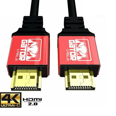 New 4K HDMI 2.0 Cable UHD HDTV Ultra HD 2160P 4Kx2K HDR 120Hz 18Gbps Dolby HDCP 2.2 Red 15 Foot