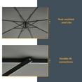 thumbnail image 5 of ACEGOSES 10ft Outdoor Offset Patio Hanging Umbrella with Steel Ribs for Deck, Balcony and Garden,Gray, 5 of 8