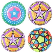 4 Colorful Volleyballs Outdoor Beach Volleyballs Waterproof Composite Volleyballs for Kids Adults Game ( Random Style )