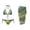 Blossom Garden, variant on Women’s Bikini Sets 3 Pieces Lemon Swimsuit for Women V Neck Cut Out Bathing Suit with Sheer Tie Wrap Skirts Summer Beach Clothes 2025