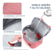 thumbnail image 3 of Lonchera Termicas Bolsa Almuerzo Para Dama Belug Rosa Gris, 3 of 5