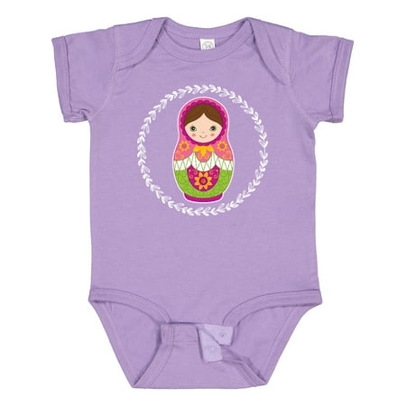 

Inktastic Matryoshka Russian Cute Pink Nesting Doll Gift Baby Girl Bodysuit