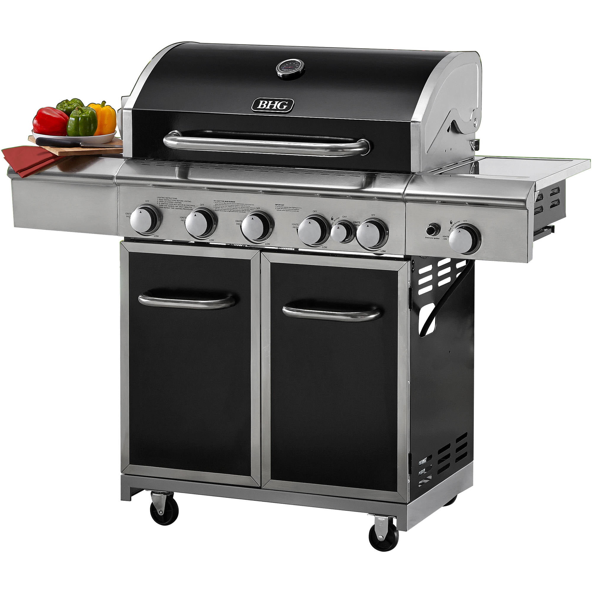 Better Homes and Gardens 5-Burner Gas Grill with Searing ...