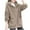 Womens Coats & Jackets Khaki, variant on Plus Size Winter Coats for Women M-5X with Pockets and Hooded Fleece Full Zipper Jackets Casual Long Sleeve Loose Solid Warm Outerwear Coat Clearance