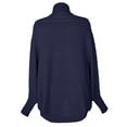 thumbnail image 4 of Honeeladyy Fall Cardigan Sweaters for Women Oversized Chunky Kimono Slouchy Wrap Batwing Sleeve Open Front Outwear Coat Navy XXL, 4 of 9