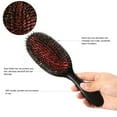 thumbnail image 3 of Herramienta de cuidado del cabello cerdas de jabalí y nylon cepillo de pelo oval antiestático Pad MABOTO Peine, 3 of 7