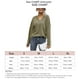 thumbnail image 2 of Blusa Manga Larga Cuello En V Bolsillo De Color Puro Cómodo Top De Moda Para Mujer OD Verde S, 2 of 8