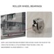 thumbnail image 3 of 2 Inch Roller Wheel Bearings U Groove Pulley for Material Handling_A, 3 of 5