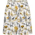 thumbnail image 3 of NICKSUN Shorts de Pyjama Amusants pour Hommes, Bas de Pyjama Doux avec Poches, Cerf Automne, m, 3 of 6