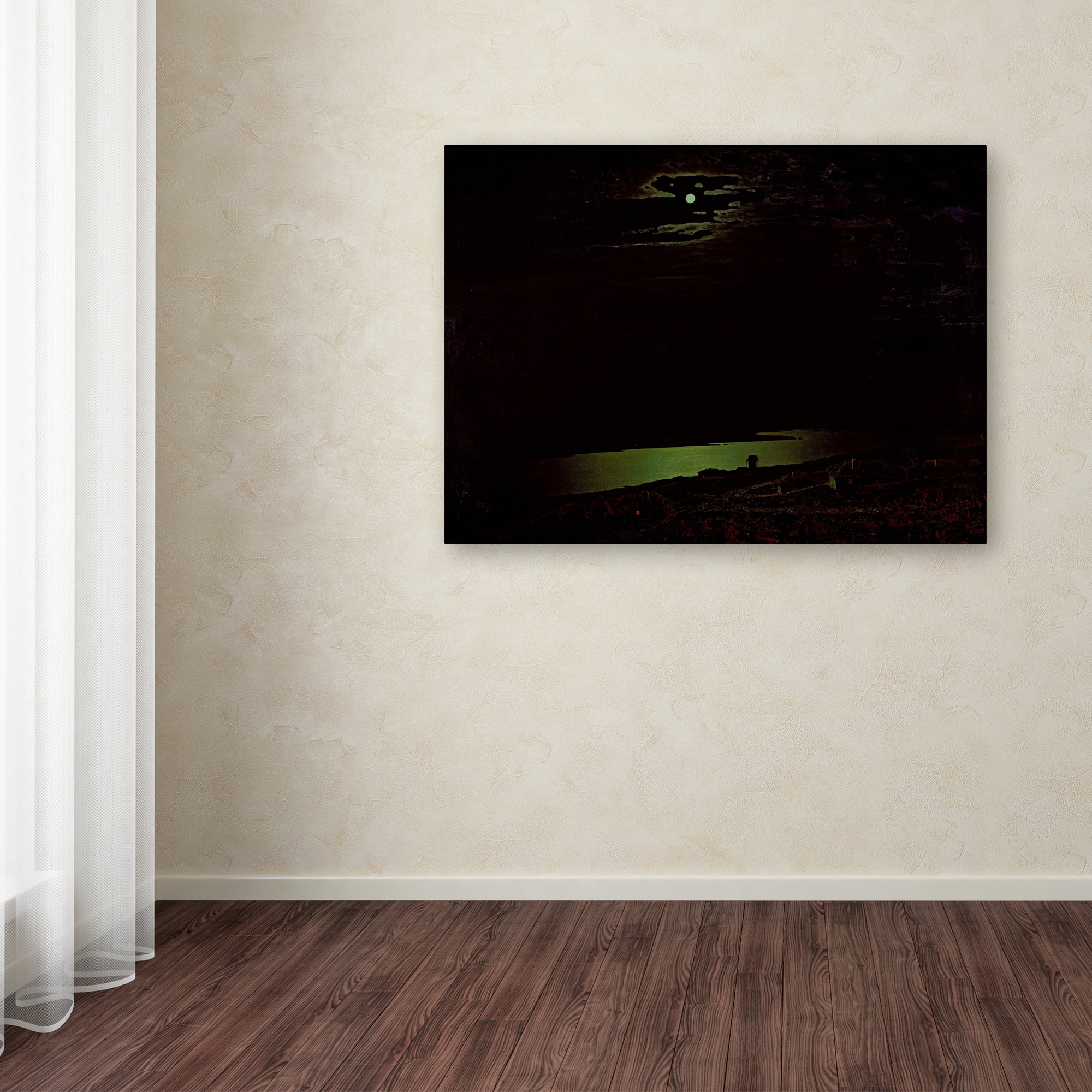 Trademark Fine Art 'Moonlit Night On The Dniepr' Canvas Art by Kuindzhi