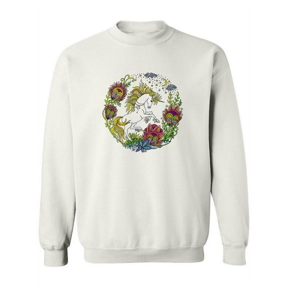 Lovely Galloping Unicorn Sweatshirt Women -Image by Shutterstock, Female Small