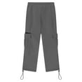 thumbnail image 3 of Nskgu Cargo Sweatpants for Teen Boys Casual Elastic Waist Drawstring Joggers Teens Active Workout Sweat Pants with Pockets, 3 of 5