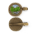thumbnail image 1 of Flux Vert Forêt Science Nature Paysage Coiffure Broche Cheveux Clip Barrette, 1 of 3