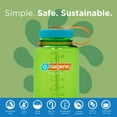 thumbnail image 2 of Nalgene Sustain Tritan BPA-Free Water Bottle Made with Material Derived from 50% Plastic Waste (using ISCC certified mass balance), 32 OZ, Wide Mouth, Pear, 2 of 3