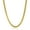 Gold, variant on Crucible Jewelry Men's Rounded Franco Chain Stainless Steel Necklace (7mm) - 26"