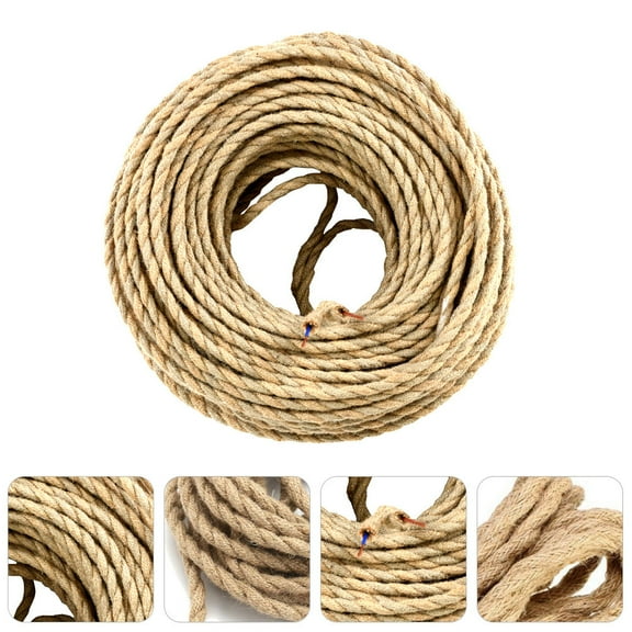 GOOHOCHY 1pc Pendant Light Rope Hanging Light Rope Vintage Lamp Cable Rope