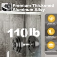thumbnail image 4 of Sunrinx 56–60" W x 76" H Frameless Soft-Close Single Sliding Glass Shower Door, Tempered Glass Shower Door with Explosion-Proof Coating for Bathroom Brushed Nickel, 4 of 12