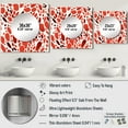 thumbnail image 4 of Designart "Pattern Of Red And White Polka Dots I" 0 Red Large Square Mirror - Square Bedroom Mirror Printed Wall Decor - Modern Square Printed Wall Mirror Art, 4 of 5