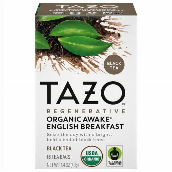 2X-Tazo Organic Awake English Breakfast Tea Bags - 16 ct