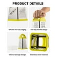 thumbnail image 6 of Handheld Vegetable Slicer 4 in 1 Multipurpose Vegetable Slicer, Veggie Slicer Vegetable Grater with 4 Interchangeable Blades sets, Kitchen Tool Shredders Cutters Grater for Vegetable Fruits, 6 of 8
