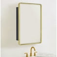 thumbnail image 3 of TEHOME Eldee Rectangle Metal Framed Bathroom Medicine Cabinet 16x24 - Brushed Gold, 3 of 9