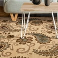 thumbnail image 6 of Vintage Paisley Floral Power-Loomed Indoor Area Rug, 5' x 8', Beige by Blue Nile Mills, 6 of 6
