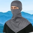 thumbnail image 3 of ZQUUVOU Balaclava Face Mask for Men Women Fishing Face Mask with Nose Mesh UV Protection Hood Full Head Cover Hiking Outdoor Dark Gray, 3 of 7