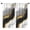 Black and Gold, variant on Blackout Kids Curtains,White and Copper Marble Pattern Children's Insulated Curtains Set Of 2,Bedroom Essentials,Toddler Room Decor 52"x84"