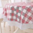 thumbnail image 2 of Nappe Ronde en Vinyle Dentelle Imperméable Nappe en Plastique Pvc, 2 of 5