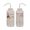 thumbnail image 2 of 6PK Wash Bottle for Ethanol, 1000ml - Labeled with Color Coded Chemical & Safety Information (4 Colors) - Wide Mouth, Self Venting, Low Density Polyethylene - Performance Plastics by Eisco Labs, 2 of 3