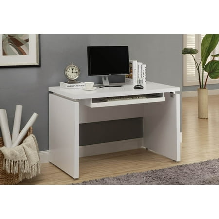 Monarch Specialties White 48 Inch Long Computer Desk Com Monarch Specialties White 48 Inch Long Computer Desk