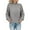 Gray, variant on Lovskoo 2024 Sweaters for Women Long Sleeve Winter Casual Solid Crew Neck Sweater Tops Light Blue