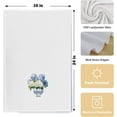 thumbnail image 3 of 2PCS Chinoiserie Kitchen Towels 16x24 Inches Blue and White Hydrangea Floral Dish Towels, Decorative Hand Towels for Bathroom and Kitchen, 3 of 5