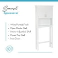 thumbnail image 5 of RiverRidge Somerset Over the Toilet Bathroom Spacesaver Medicine Cabinet Shelf - White, 5 of 12