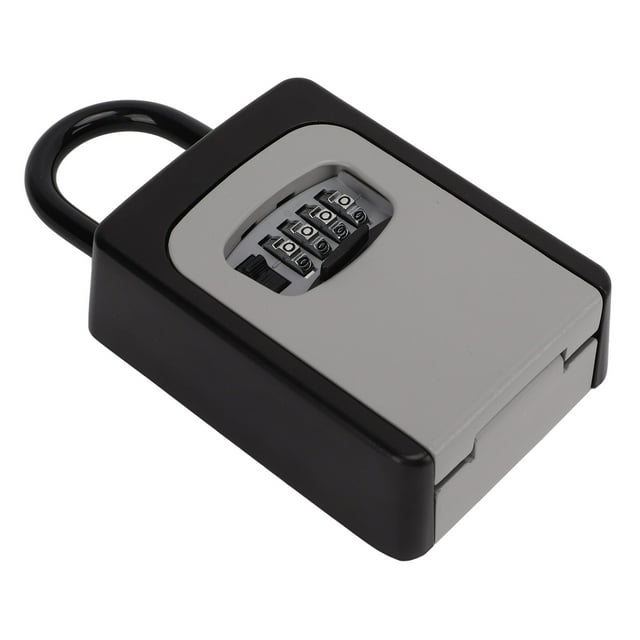 Key Lock Box, Outdoor Padlock Storage Multifunction Wall Mount Aluminum Alloy Safe Antitheft For Home Cabinet Warehouse