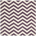 thumbnail image 6 of SAFAVIEH Chatham Jake Zigzag Stripes Wool Area Rug, Purple/Ivory, 2' x 3', 6 of 10