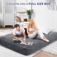 thumbnail image 3 of AKDSteel Large Bean Bag Chair With Filling, Convertible 2-In-1 Sofa Bed For Adults With Washable Corduroy Cover, 3 of 8