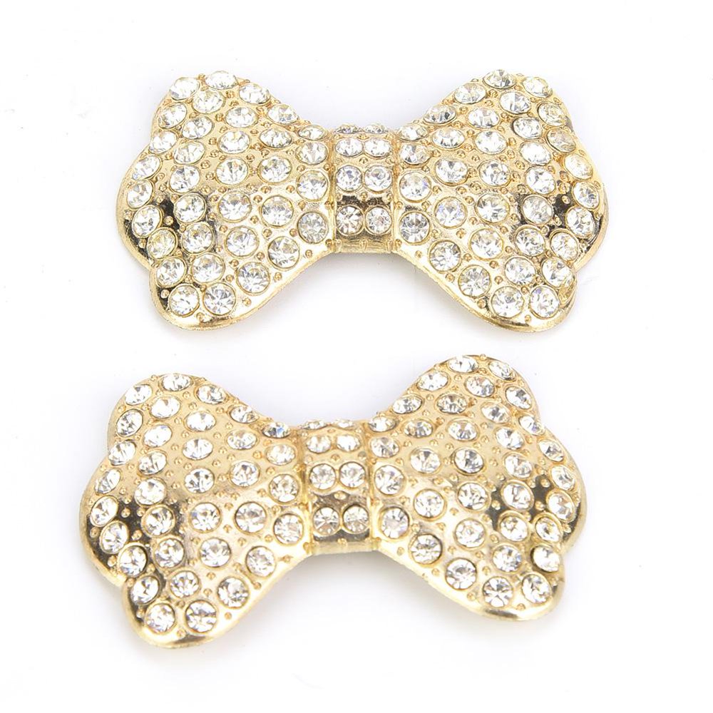 OTVIAP 1Pair Metal Rhinestone Crystal Shoe Clips Shoe Buckle for