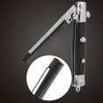 thumbnail image 3 of Peine de cuchillo con resorte, peine de tolva con resorte de metal plegable, apariencia de cuchillo plegable, con cepillo de botón automático, 3 of 4