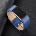 thumbnail image 4 of KOMI Leather Replacement Compatible With Fitbit Charge 2 Bands - Charge2 Genuine Leather Wristband Replacement Accessory Bracelet Metal Band Compatible With Fitbit Charge 2 (Blue), 4 of 5