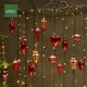 thumbnail image 4 of Colgante de linterna pintada de Navidad Colgante de árbol de Navidad Decoración navideña para ventana de centro comercial, 4 of 5