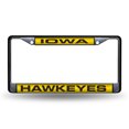 thumbnail image 1 of Iowa Hawkeyes Cadre Chromé Noir LASER, 1 of 1