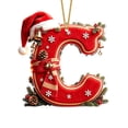 thumbnail image 7 of AZXY Christmas Letter Ornament, Acrylic Hanging Pendant Xmas Alphabet for Christmas Initial Ornament, Christmas Tree Decoration Hanging Pendant Xmas Gifts for Family (C), 7 of 7