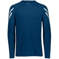 thumbnail image 4 of Holloway XL Flux Shirt Long Sleeve Navy/White 222507, 4 of 5